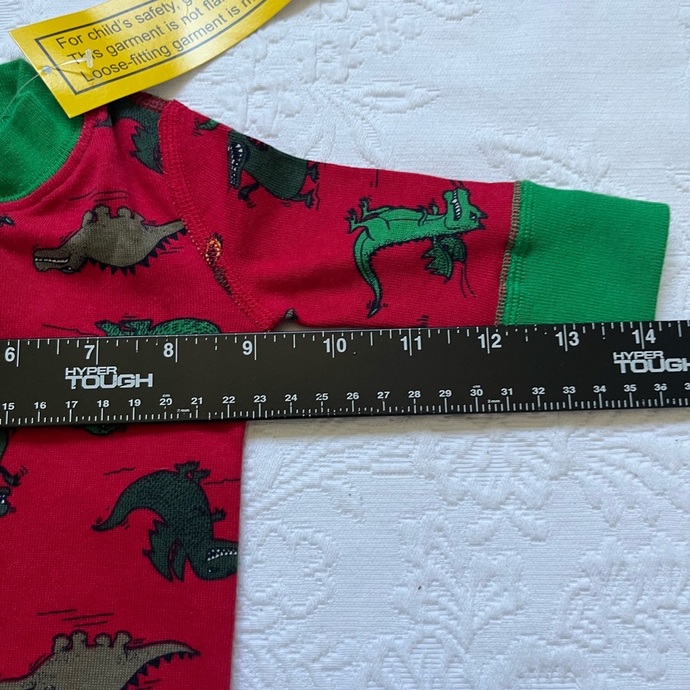 NWT Hanna Andersson Dino Print Footed Organic Cotton Sleeper Baby Size 0-6 Month - Picture 5 of 9